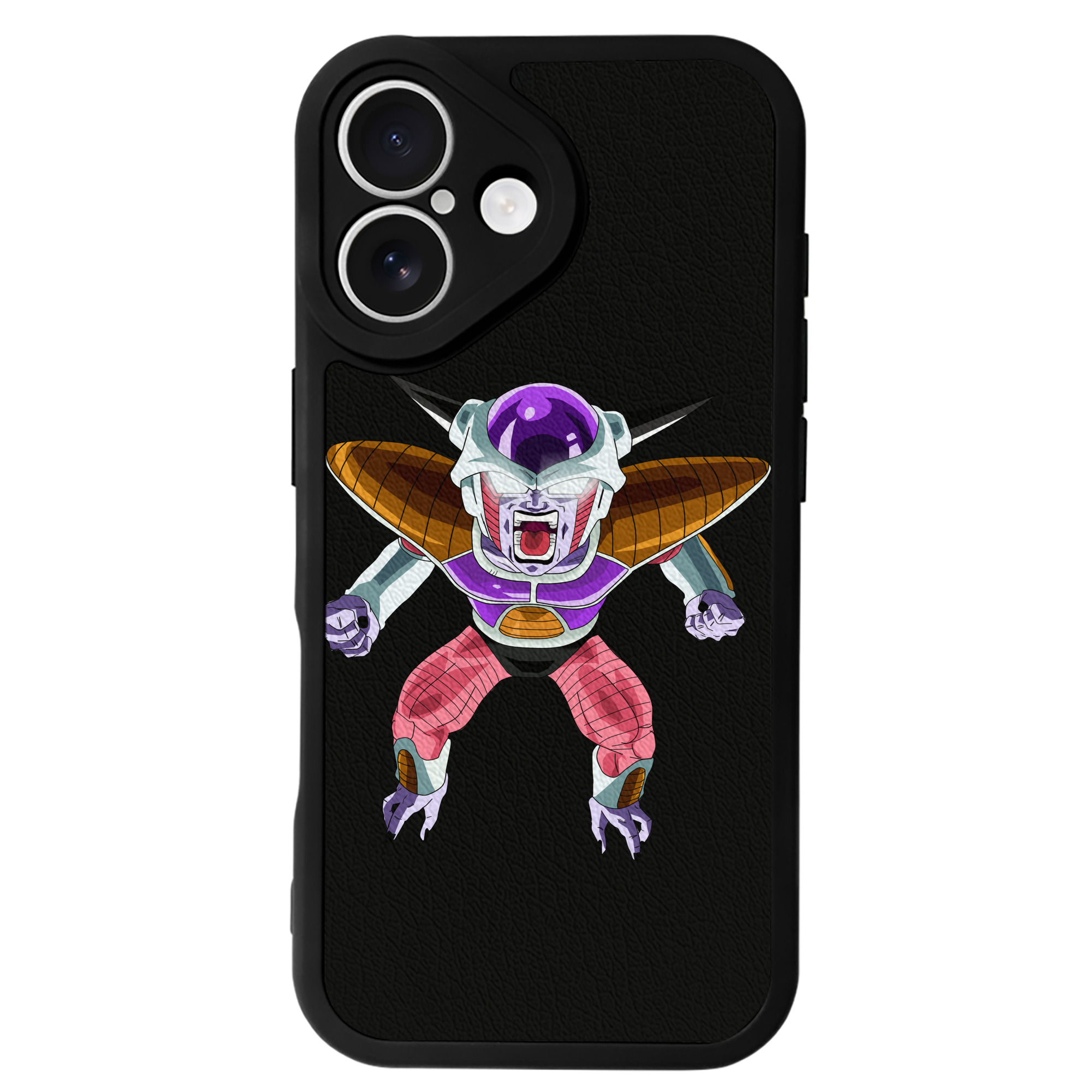 （画像用） ドラゴンボール フリーザ DRAGON BALL Frieza 【iPhone 16シリーズ対応】シリコンスマホケース（レザー調） 材質：シリコン